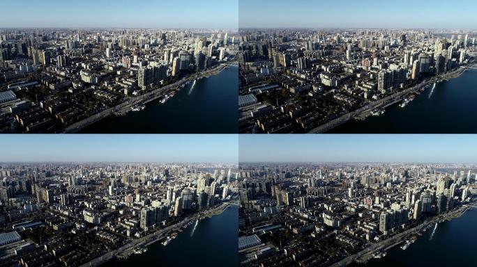 航拍2020年2月疫情期间湖北襄阳