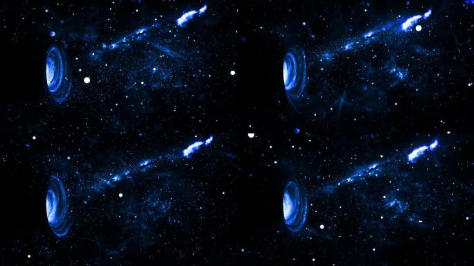 【4K宇宙背景】虚拟星云科技时空黑洞穿梭