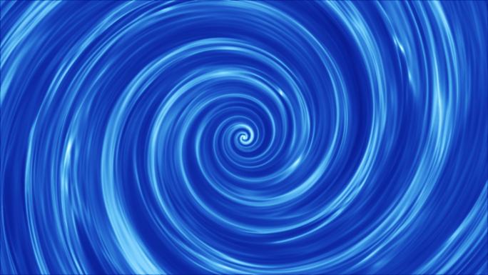 4K蓝色漩涡螺旋无缝循环