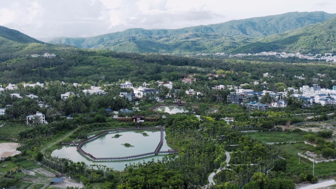 海南三亚博后村民宿村小康美丽乡村4K