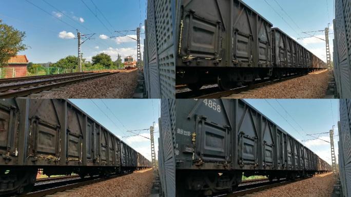 韶山7C型火车头好天气