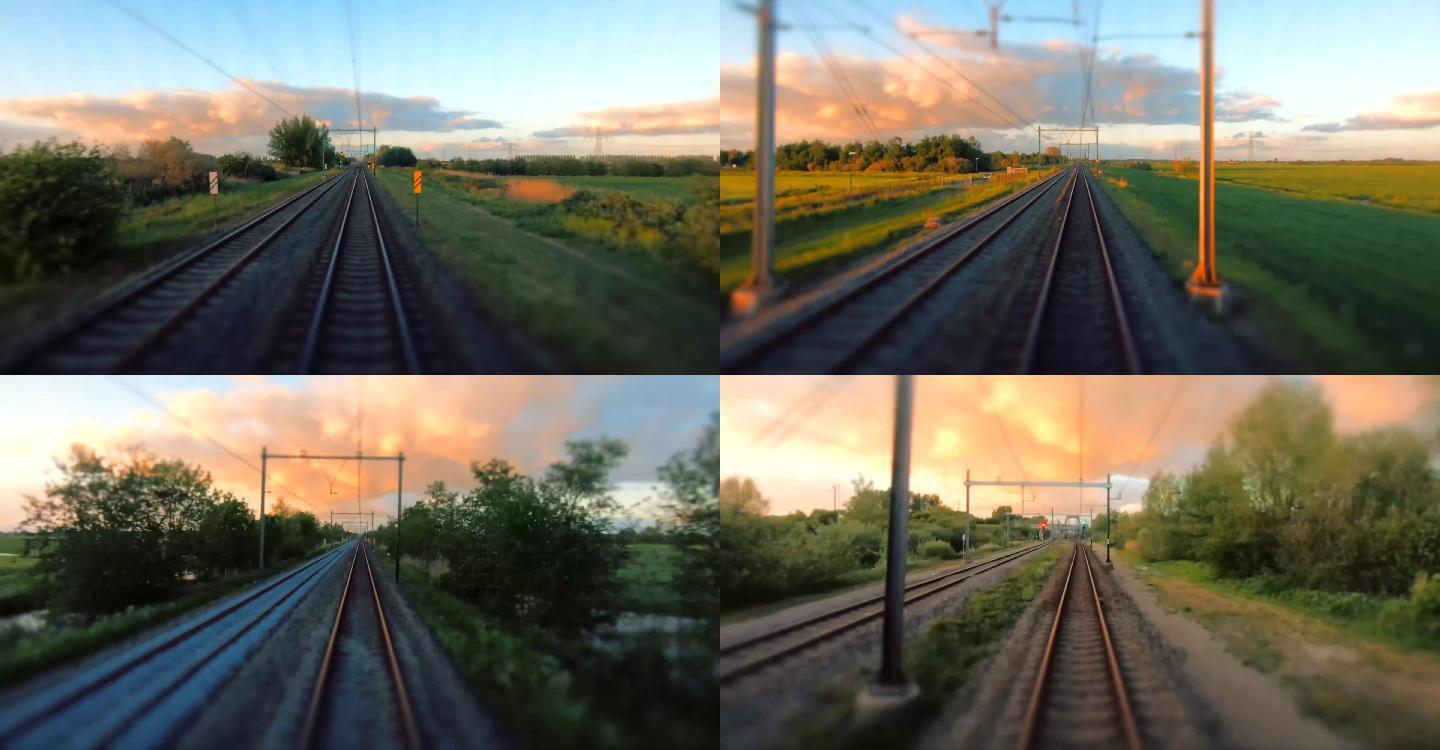 火车视角拍摄