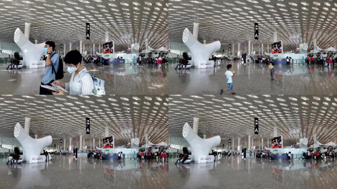 深圳机场候机大楼延时摄影