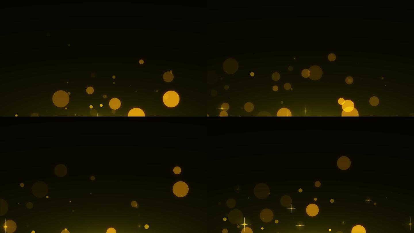 金色粒子边框视频框颁奖框人物框