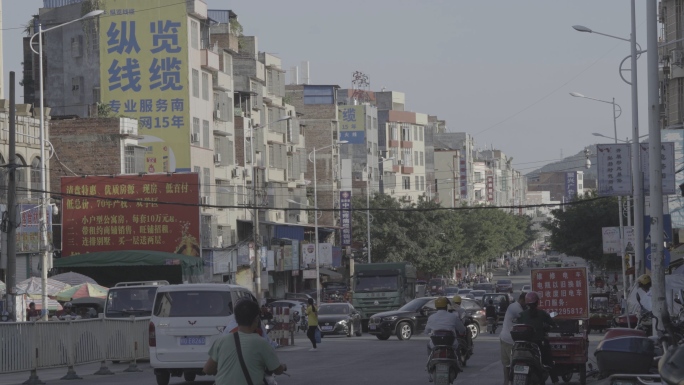 乡村小县城镇实拍视频空镜SLOG