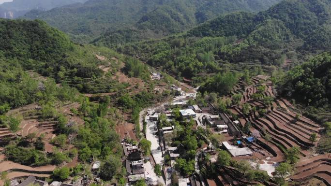 河南焦作云台山一斗水古村山村