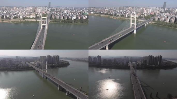 柳州市壶西大桥四桥航拍视频素材