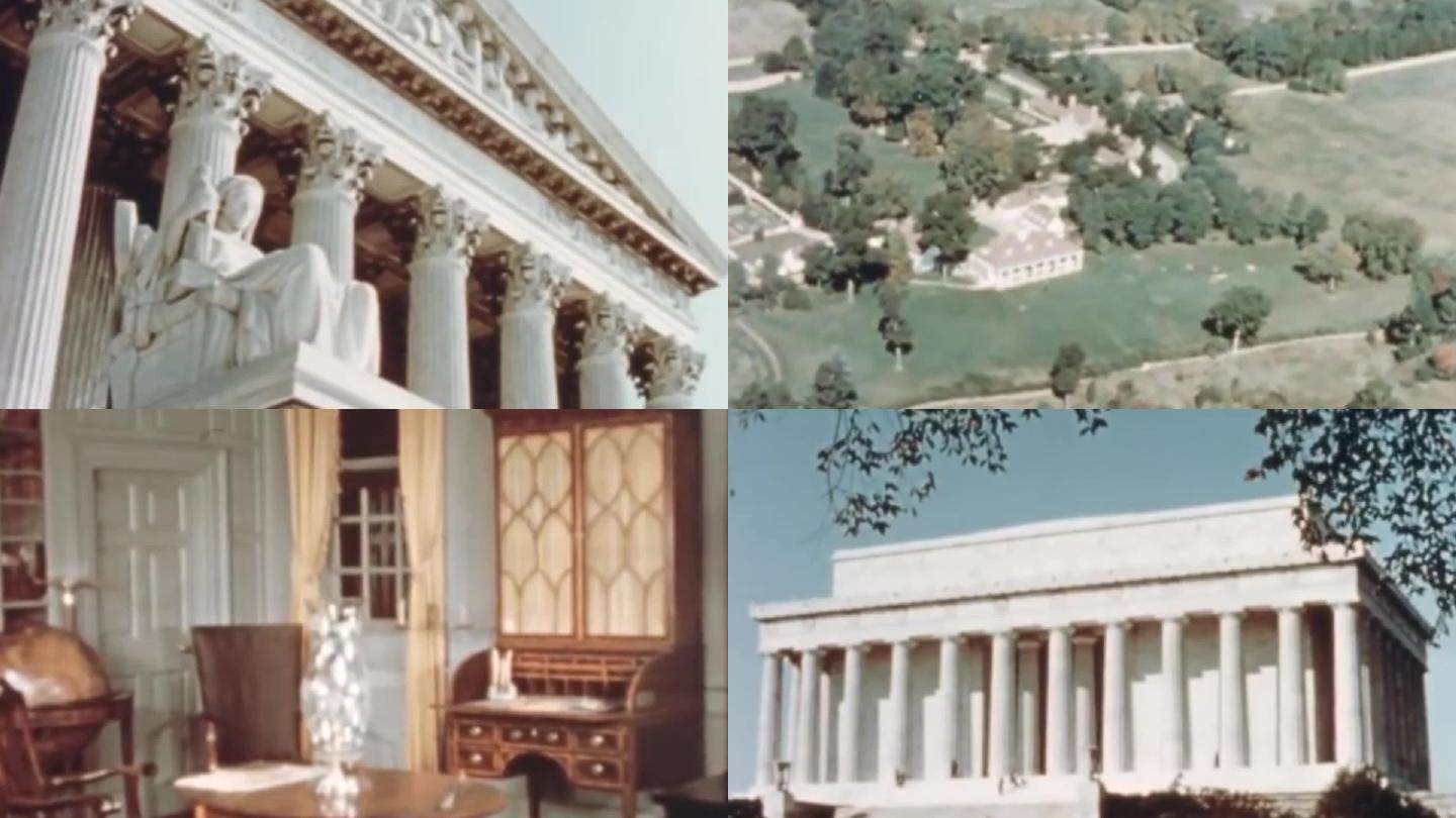 40年代白宫国会山林肯纪念堂独立宣言故居