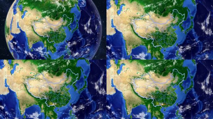 玉溪（地球中国定点俯冲）