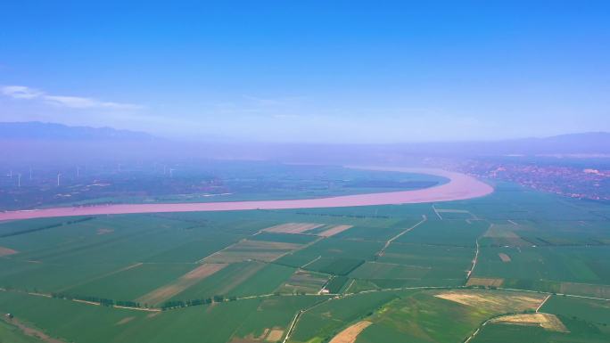 黄河河流母亲河黄河湿地河A