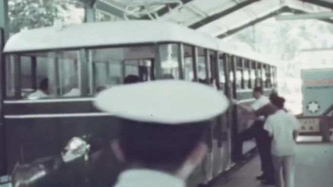 60年代香港铜锣湾太平山山顶缆车