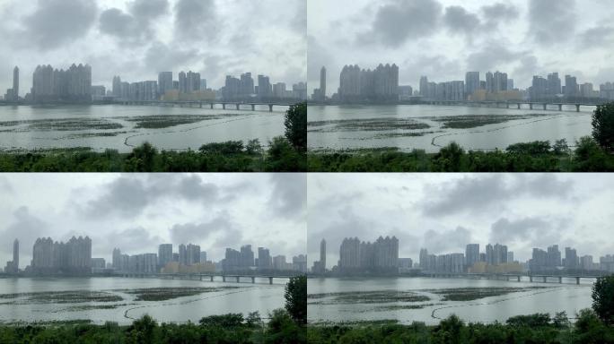 武汉雨后沙湖