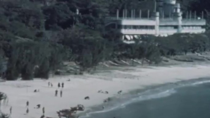 50年代大白湾海滩咖啡厅愉景湾沙滩酒店