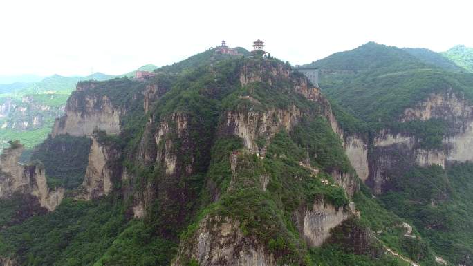 无人机航拍山西壶关八泉峡旅游景区