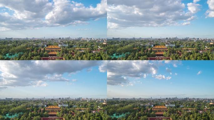 北京中轴线蓝天白云素材
