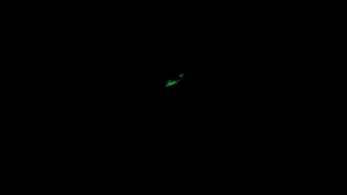 卡通绿色激光光斩圆光弧