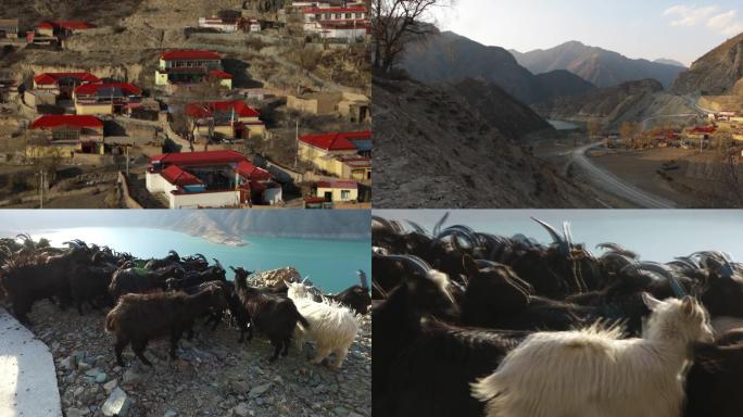 新农村建设扶贫洮河甘南藏族村寨夕阳藏乡
