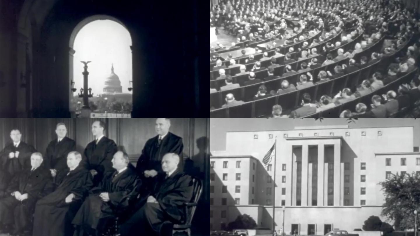 30年代华盛顿国会大厦最高法院司法部联邦