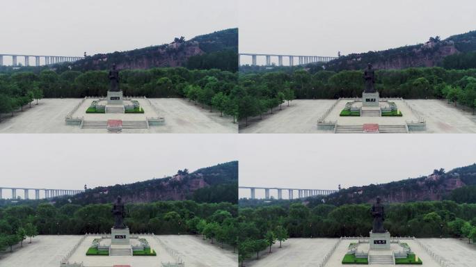 4K航拍韩城司马迁雕像02