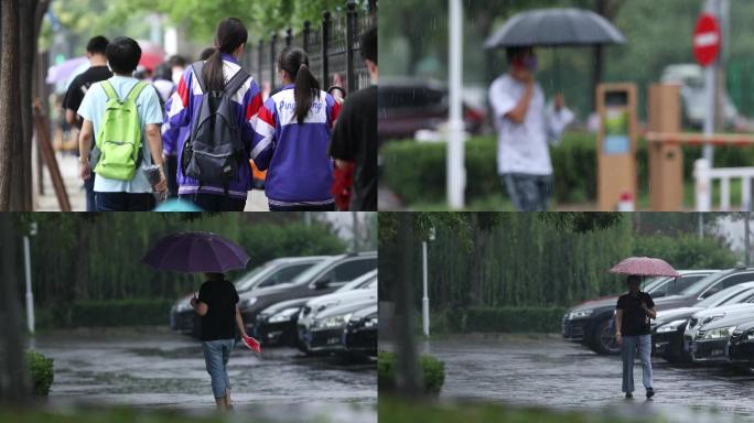 雨天北京疫情高考加油4k