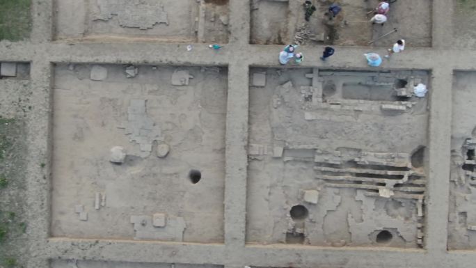 大型辽代契丹遗址考古挖掘现场