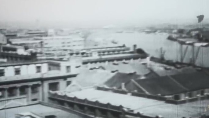 1940年代天津-海河铁桥-金汤桥