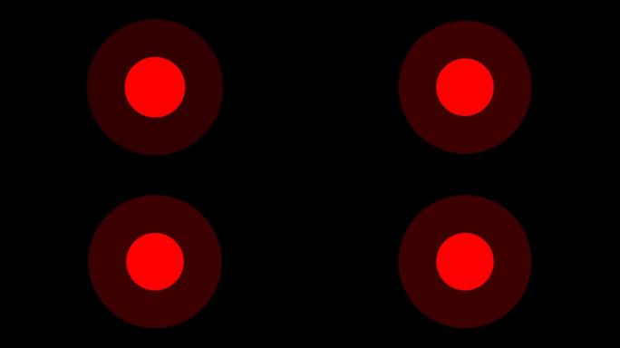4K红色光点扩散能量冲击波通道视频-循环