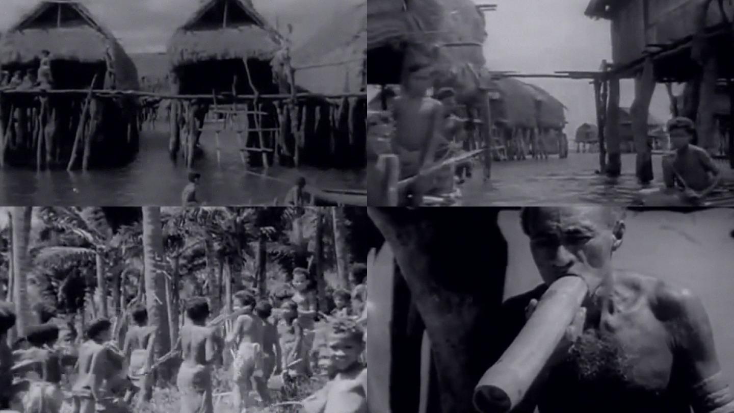 30年代非洲几内亚原始部落土著民族传统
