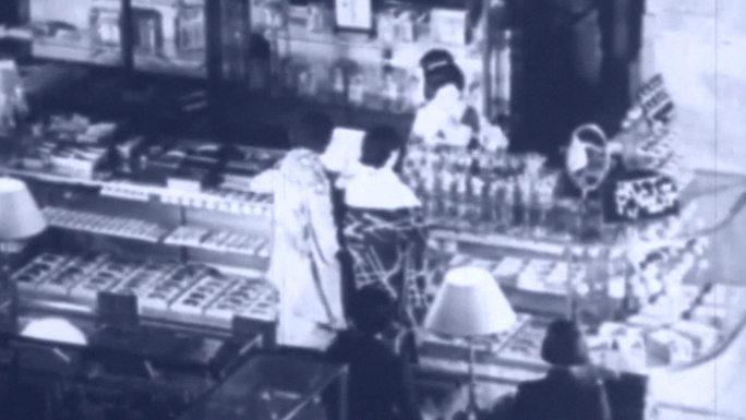 30年代东京居民购物逛街日用百货商场