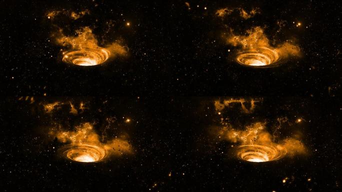 【4K宇宙背景】虚拟科技时空黑洞穿梭星云