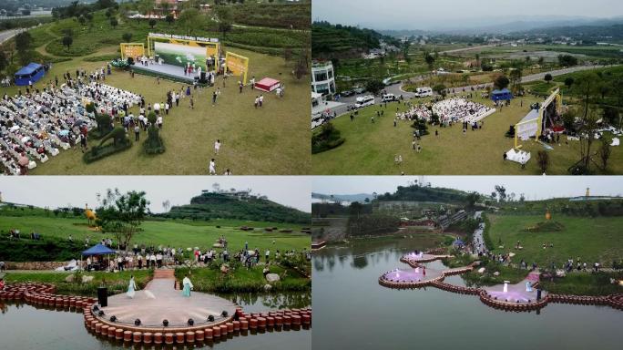 航拍文旅节启动仪式合集（1080P）