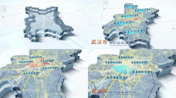 武汉市城市道路AE地图展示