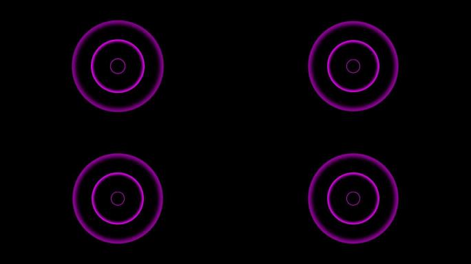 4K紫粉色光环扩散能量冲击波通道-循环