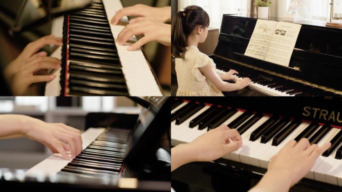 【有版权】女孩弹钢琴
