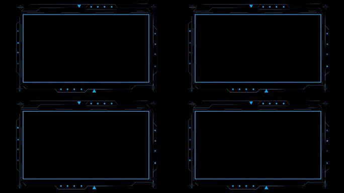 4K科技相框元素