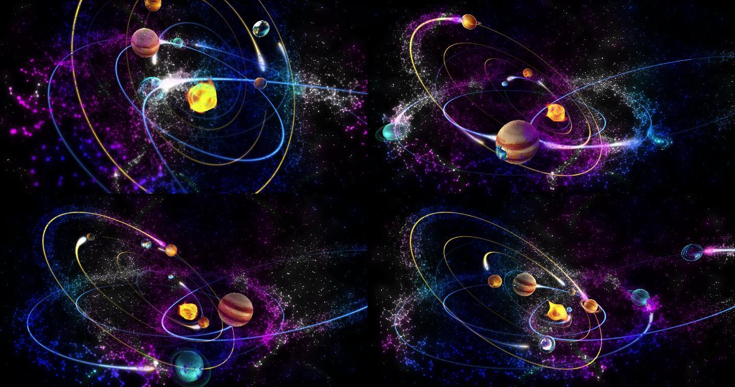 4K太阳系三维动画