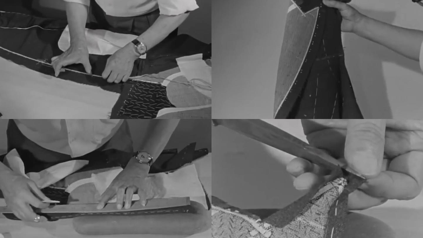 50年代私人定制裁缝缝电熨斗剪服装设计师
