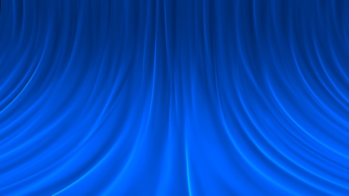 蓝色落地丝绸风吹丝绸无缝循环