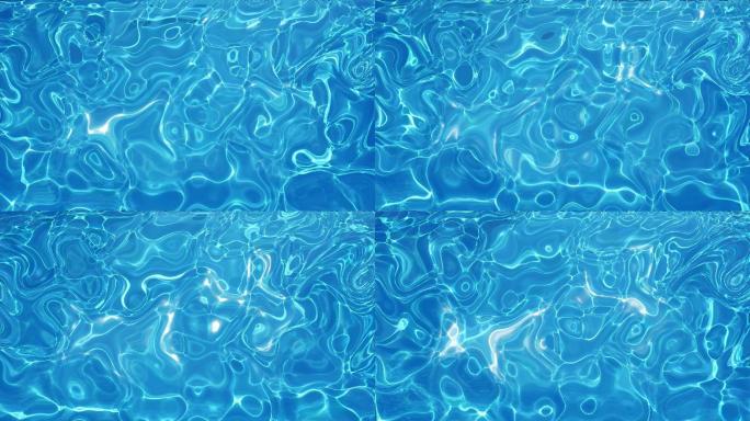 抽象泳池水纹波动