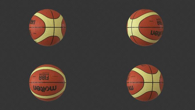 原创4K篮球带通道素材