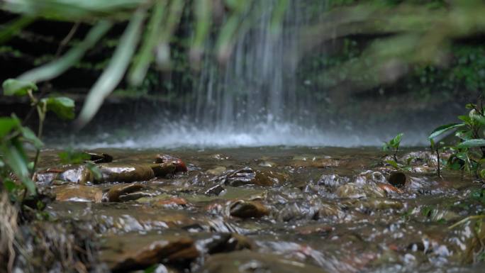 15段山间山泉矿泉水清泉水高清4K视频