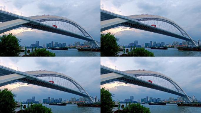 4K卢浦大桥江水