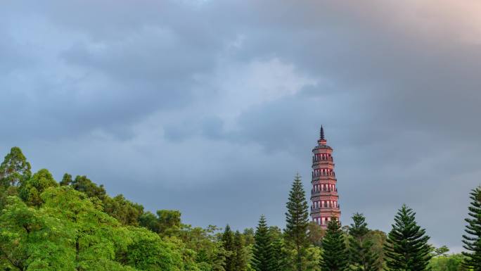 【正版素材】顺德顺峰山公园青云塔