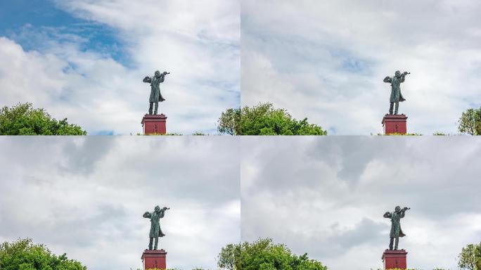 【正版素材】玉溪市聂耳音乐文化广场塑像