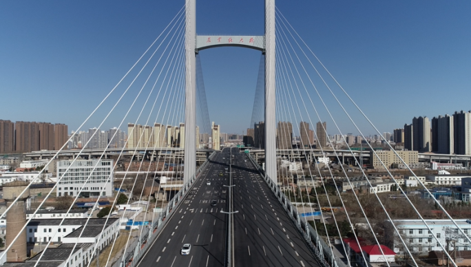 高清航拍郑州城市大景