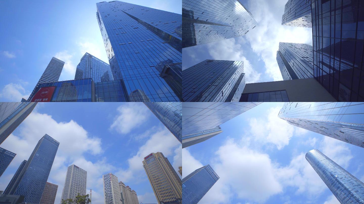 4K城市素材-高楼大厦-商务CBD