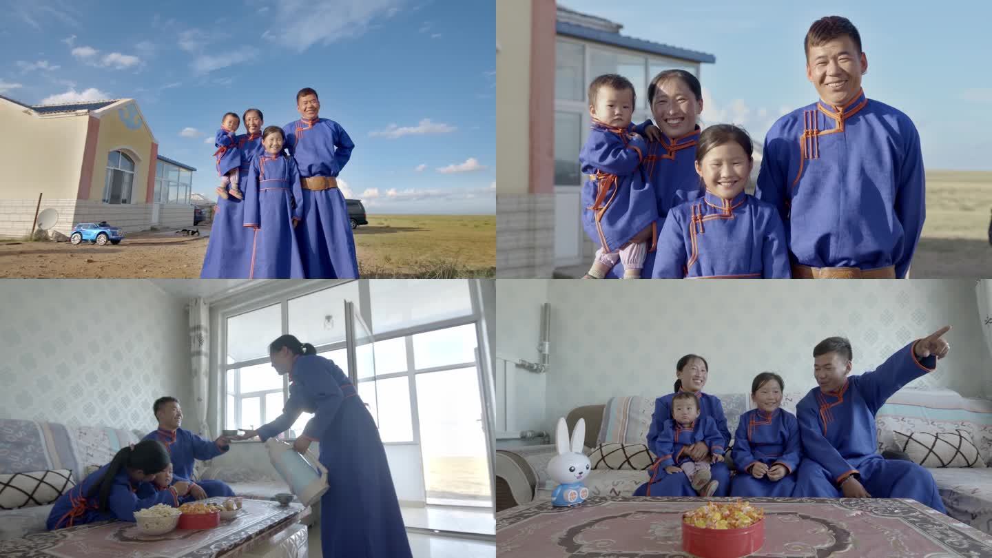 内蒙古大草原幸福生活