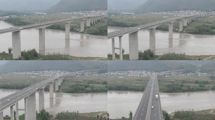 云南怒江大桥4K航拍