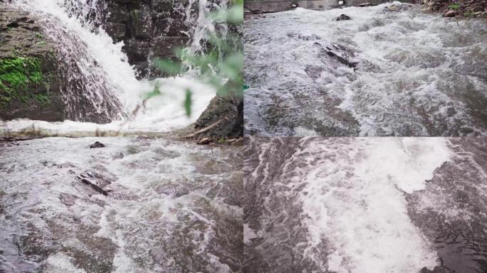 雨后山区河沟流水