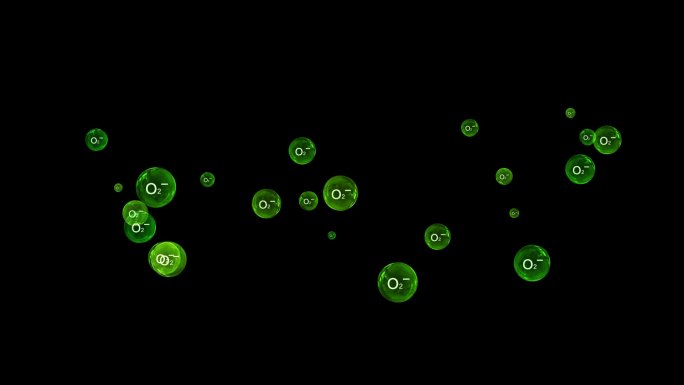 负氧离子粒子O2绿色